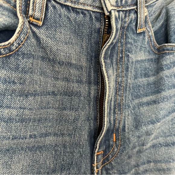 NWT SLVRLAKE Sophie Long mid-rise straight-leg organic jeans in Forget Me Not - Picture 4 of 8